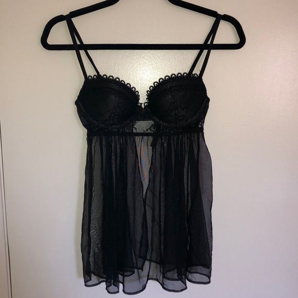 black babydoll victoria secret